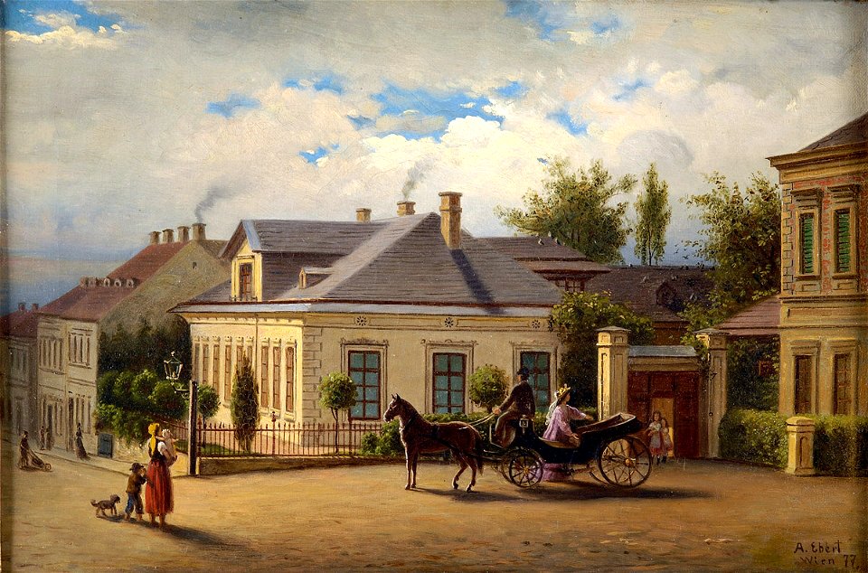 Anton Ebert Wohnhaus des Künstlers in Penzing
