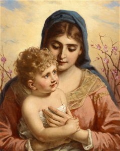 Anton Ebert Madonna mit Kind