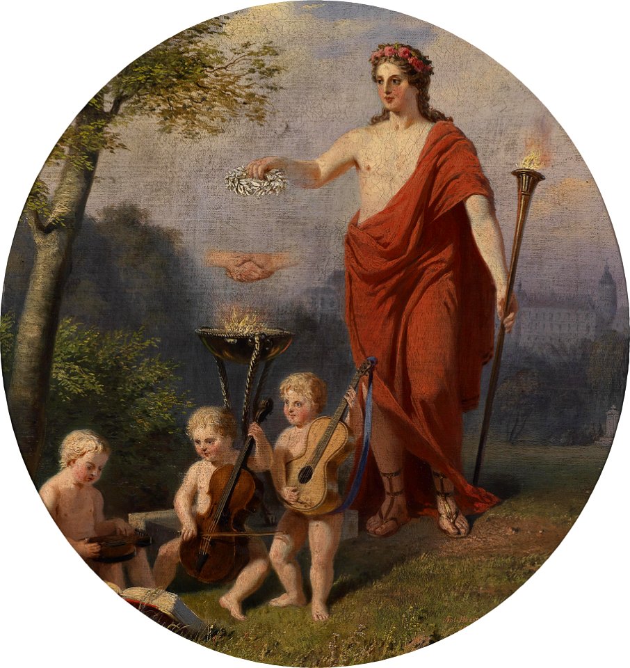 Anton Ebert Allegorie auf die Wahrheit und Toleranz 1858