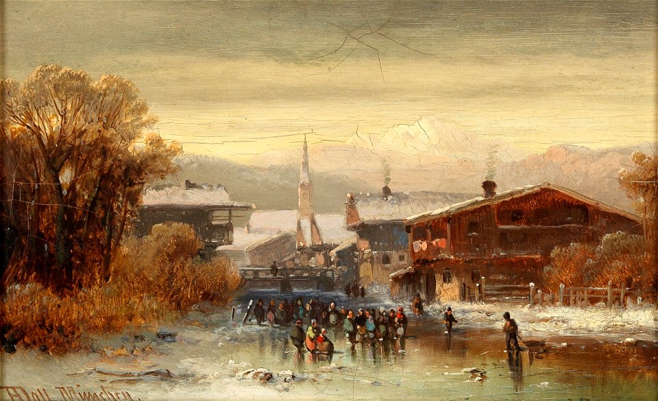 Anton Doll - View of Hardt on Lake Constance