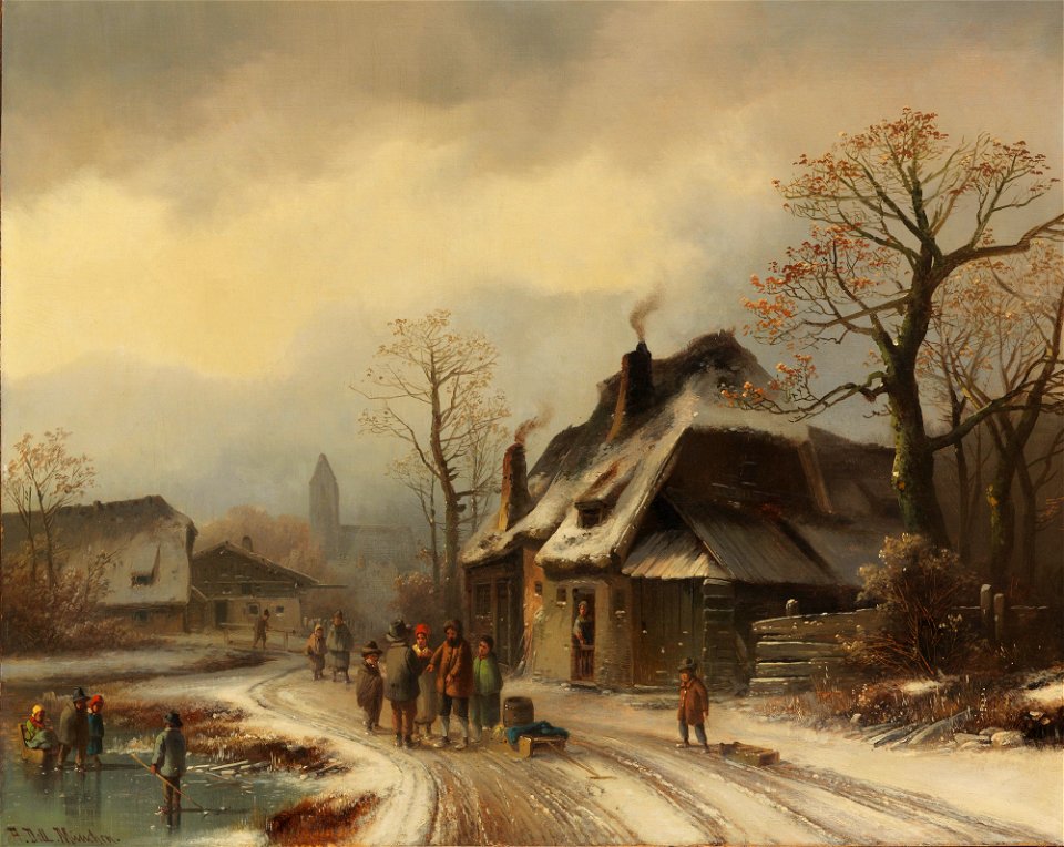 Anton Doll Winterliche Dorfansicht