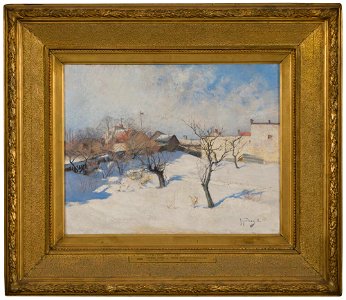 Anton Genberg - Winter. Study from Zinkensdamm - NM 2888 - Nationalmuseum
