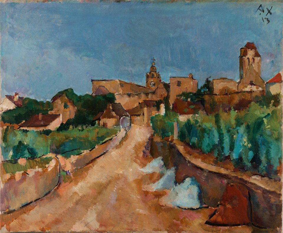 Anton Faistauer - Street towards Dürnstein - Google Art Project