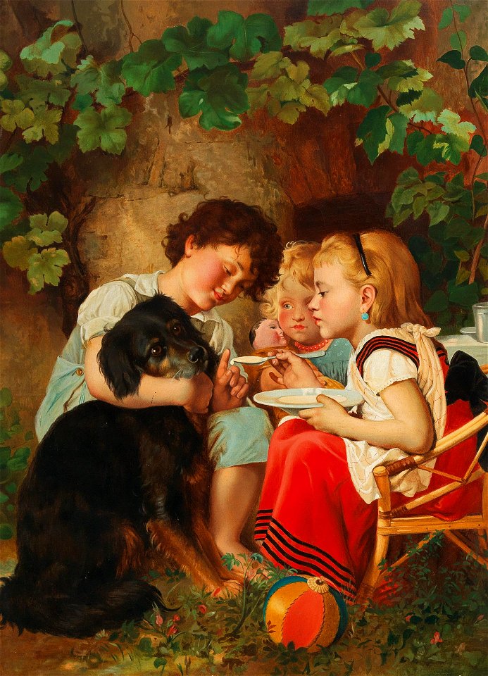 Anton Ebert (circle) - Food for the Dog