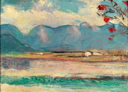 Anton Faistauer Pinzgauer Landschaft mit dem Steinernen Meer c1916