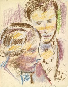Anton Faistauer Zwei Frauen 1920