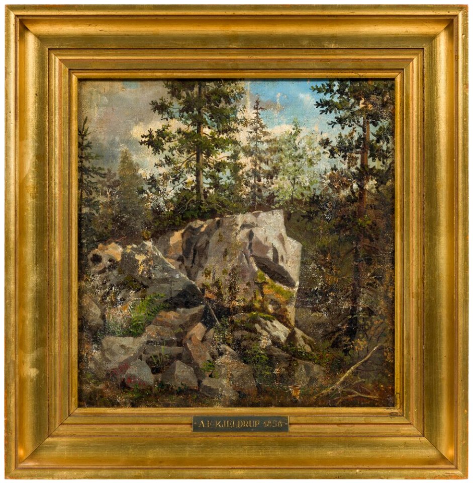 Anton Eduard Kieldrup - Forest Interior, Bornholm - NM 7424 - Nationalmuseum