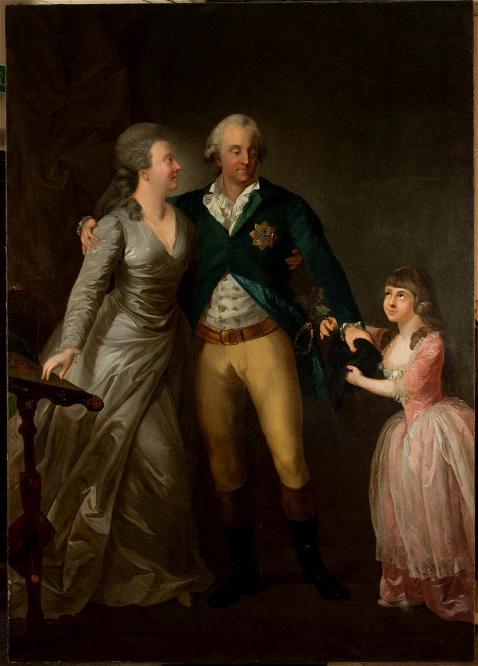 Anton Graff - Portrait of Saxon Duke Karl August with his wife Sophie and their daughter - M.Ob.1031 MNW - National Museum in Warsaw