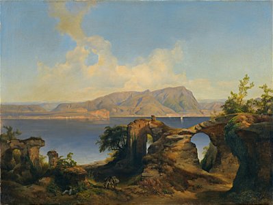 Anton Hansch - Blick auf den Gardasee, 1844