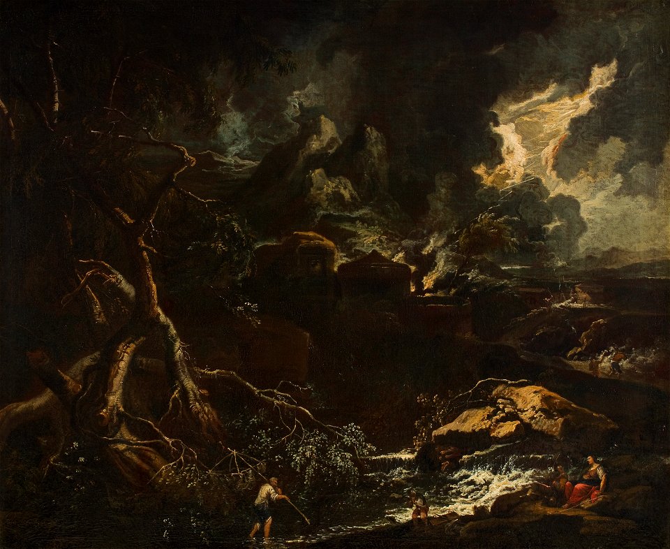 Anton Faistenberger - Gewitterlandschaft - 10113 - Österreichische Galerie Belvedere