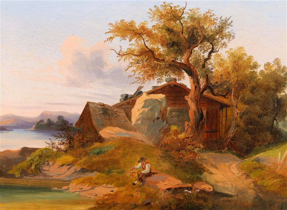 Anton Hansch - Resting by the Brookside