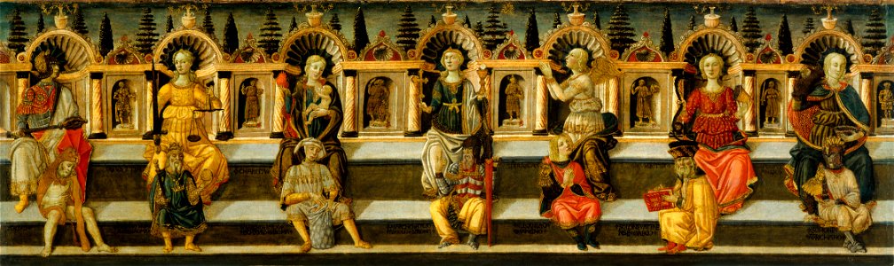 Anton Francesco dello Scheggia - The Seven Virtues - Google Art Project. Free illustration for personal and commercial use.