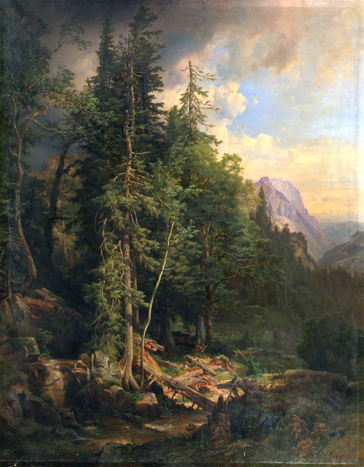 Anton Hansch - Aus den steirischen Gebirgswäldern bei Neuberg - 7975 - Kunsthistorisches Museum