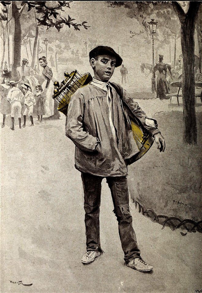 1899-01-21, Blanco y Negro, Un barquillero, Huertas (cropped)