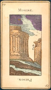 19 Le Temple Foudroye - H. Pussey Grand Etteilla Tarot Deck