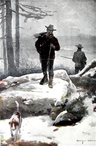 1900-01-27, Blanco y Negro, Notas de caza, Un alto en la sierra, Estevan (cropped)
