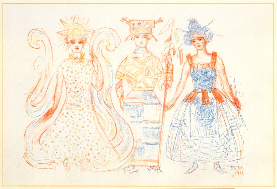 19. Het Luminisme - het Kubisme - de Gravure (uit- La Gamme d'Amour), James Ensor, Mu.ZEE Oostende, SM001768