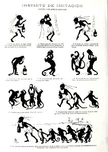 1900-03-31, Blanco y Negro, Instinto de imitación, Apeles Mestres