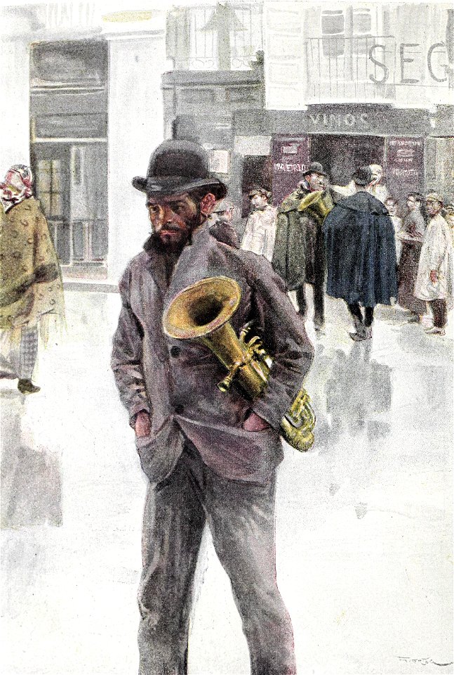 1900-04-07, Blanco y Negro, Costumbres madrileñas, Con la música a otra parte, Huertas (cropped)
