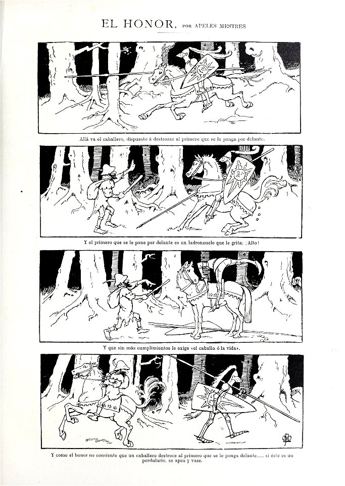 1900-04-07, Blanco y Negro, El honor, Apeles Mestres