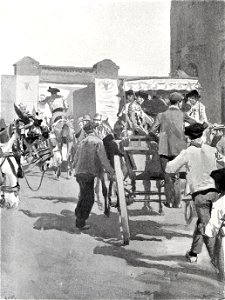 1900-04-21, Blanco y Negro, El coche de los toreros, Huertas (cropped)