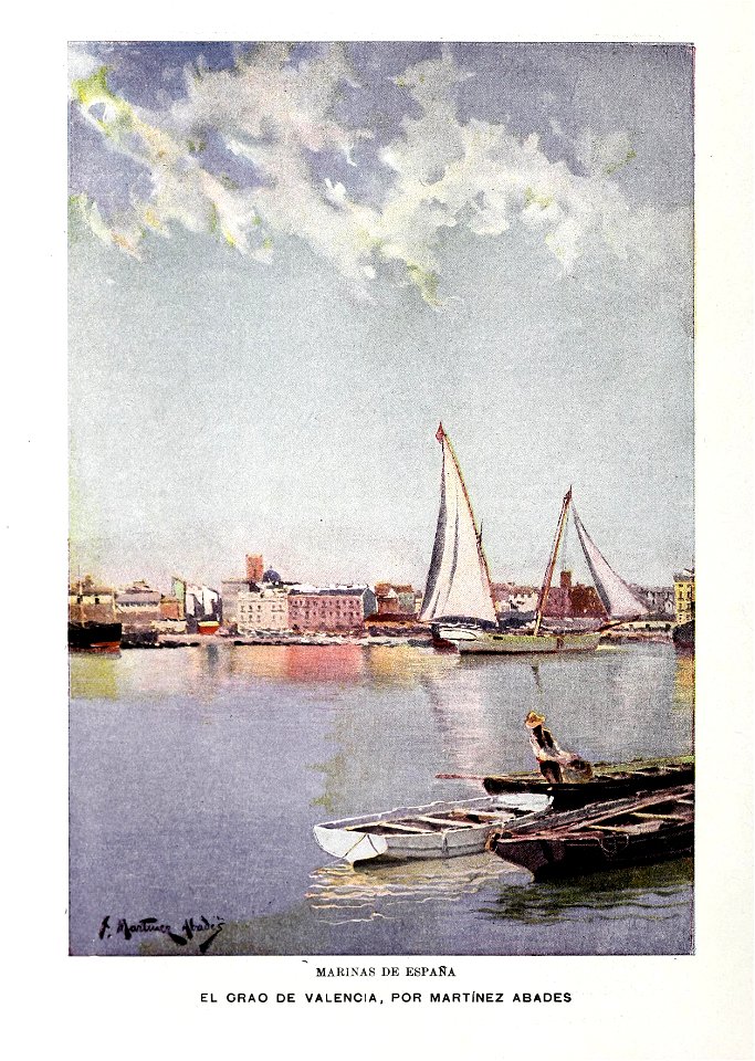 1900-04-28, Blanco y Negro, Marinas de España, El Grao de Valencia, Martínez Abades