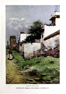 1900-06-16, Blanco Negro, Paisajes andaluces, Afueras de Sevilla, García y Rodríguez. Free illustration for personal and commercial use.
