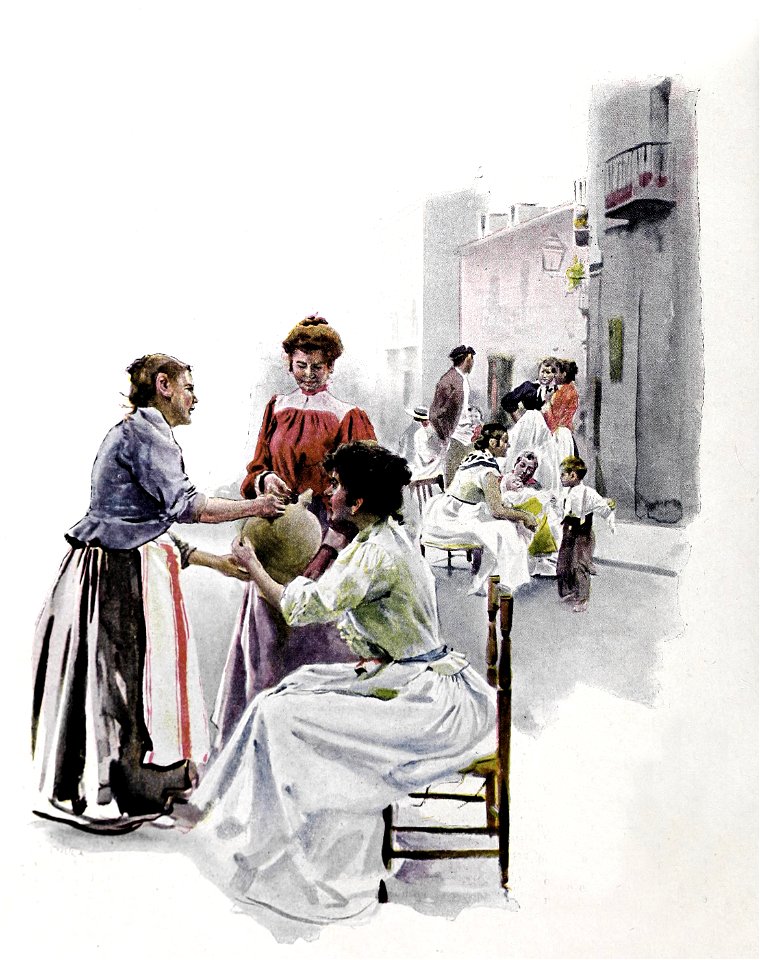 1900-08-25, Blanco y Negro, El veraneo en los barrios bajos (II), Huertas
