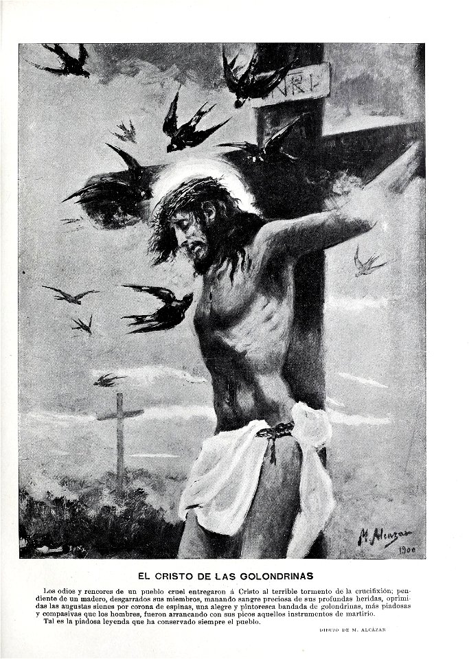 1900-04-07, Blanco y Negro, El Cristo de las Golondrinas, Alcázar