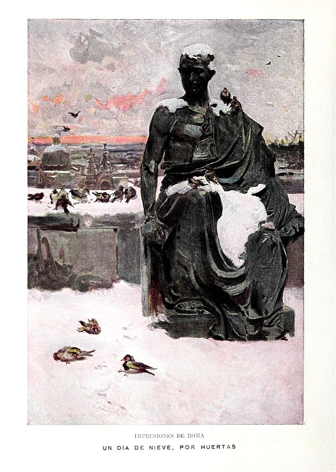 1900-03-03, Blanco y Negro, Impresiones de Roma, Un día de nieve, Huertas
