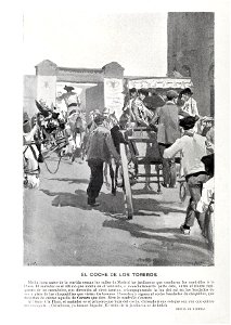 1900-04-21, Blanco y Negro, El coche de los toreros, Huertas