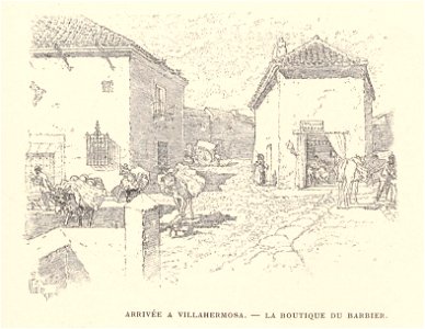 1901, Au pays de Don Quichotte, Arrivée a Villahermosa, La boutique du barbier, Vierge