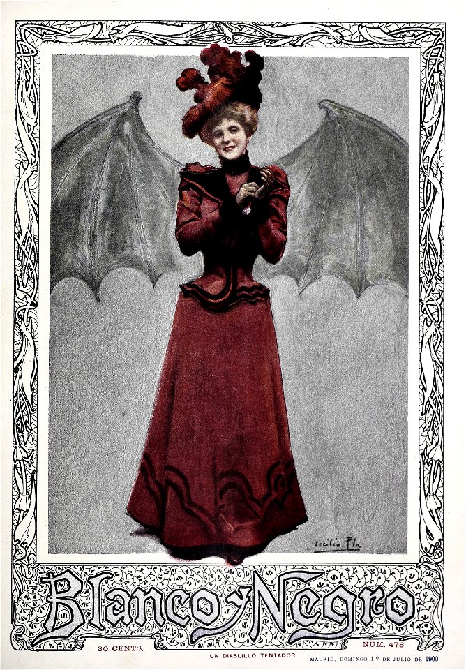 1900-07-01, Blanco y Negro, Un diablillo tentador, Cecilio Pla