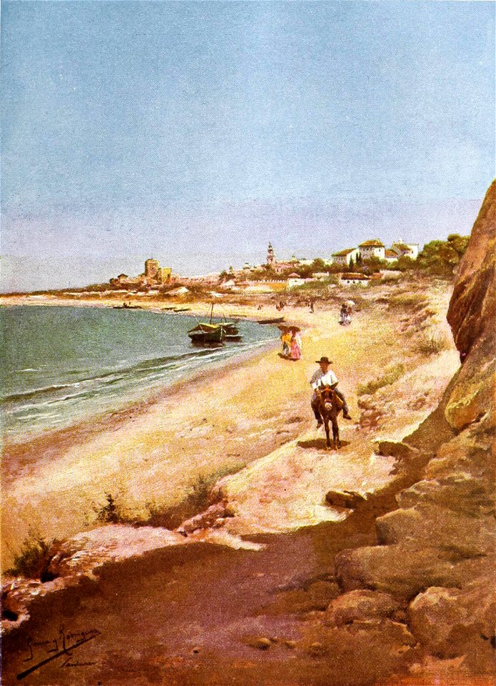 1900-10-20, Blanco y Negro, Playa de Sanlúcar, García y Rodríguez