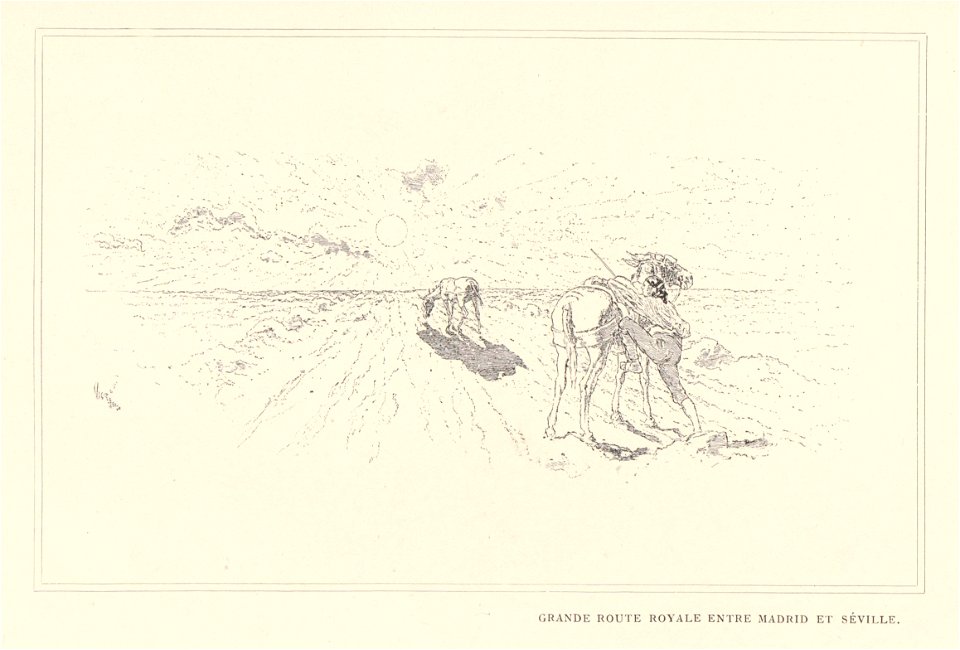 1901, Au pays de Don Quichotte, Grande route royale entre Madrid et Séville, Vierge