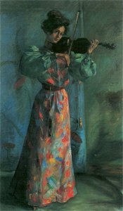 Lovis Corinth Die Geigenspielerin 1900