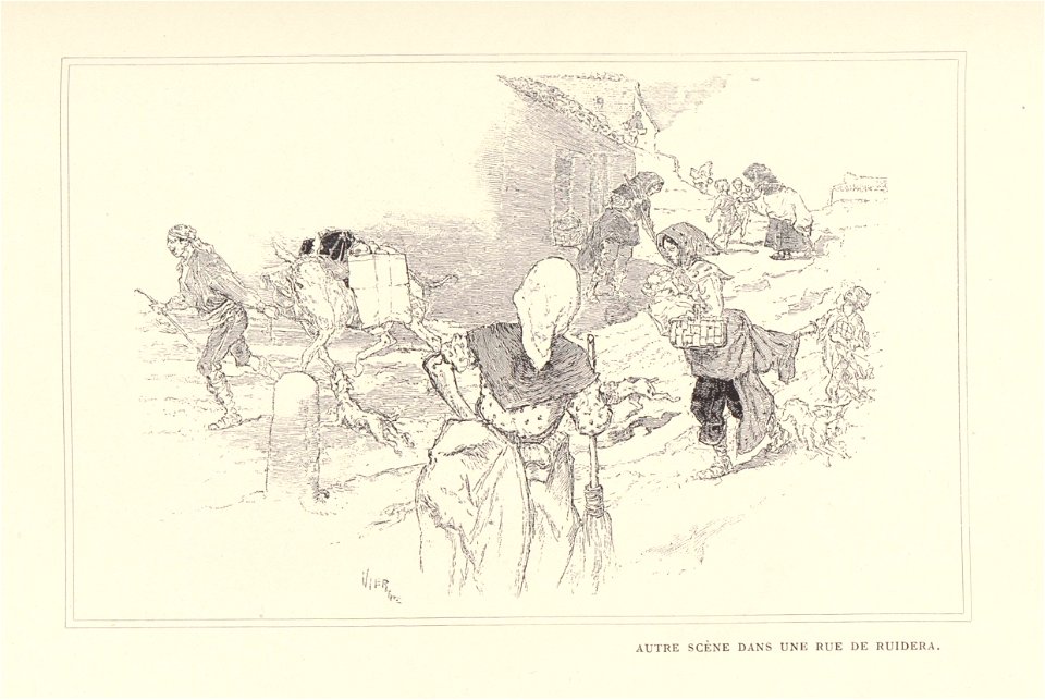 1901, Au pays de Don Quichotte, Autre scène dans une rue de Ruidera, Vierge