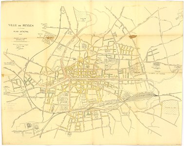 1Fi108 Plan de Rennes 1914