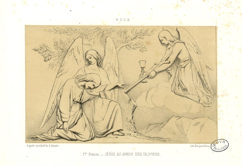 1ère Station - Jésus au Jardin des Oliviers - Fonds Ancely - B315556101 A GORSE 12 037