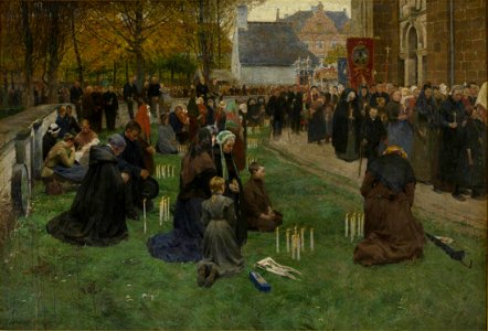 Frans Van Leemputten - Candle process in Scherpenheuvel (middle)