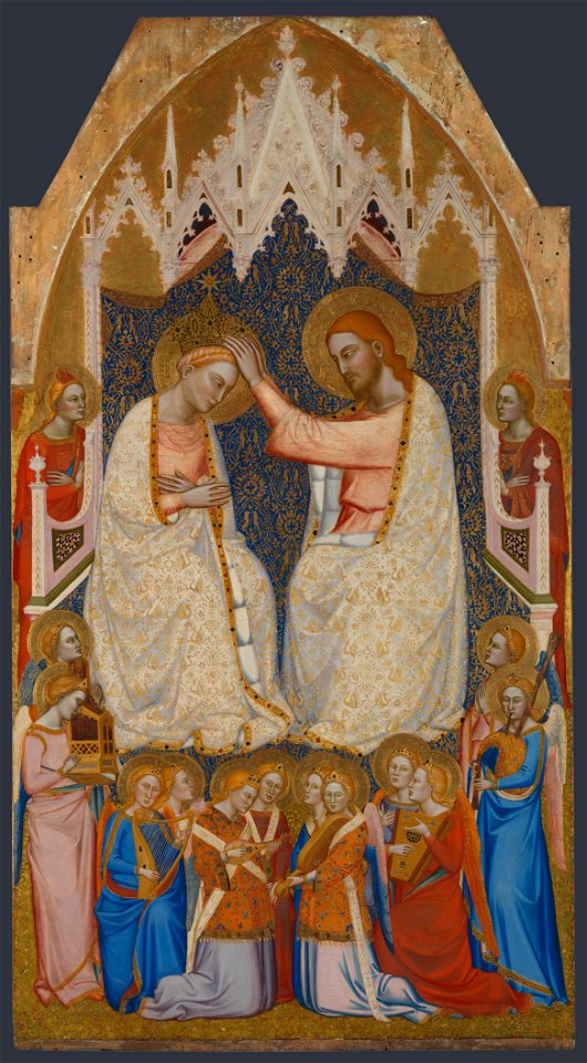 2 Jacopo di Cione Polyptych San Pier Maggiore, detail. 1370-71 London NG