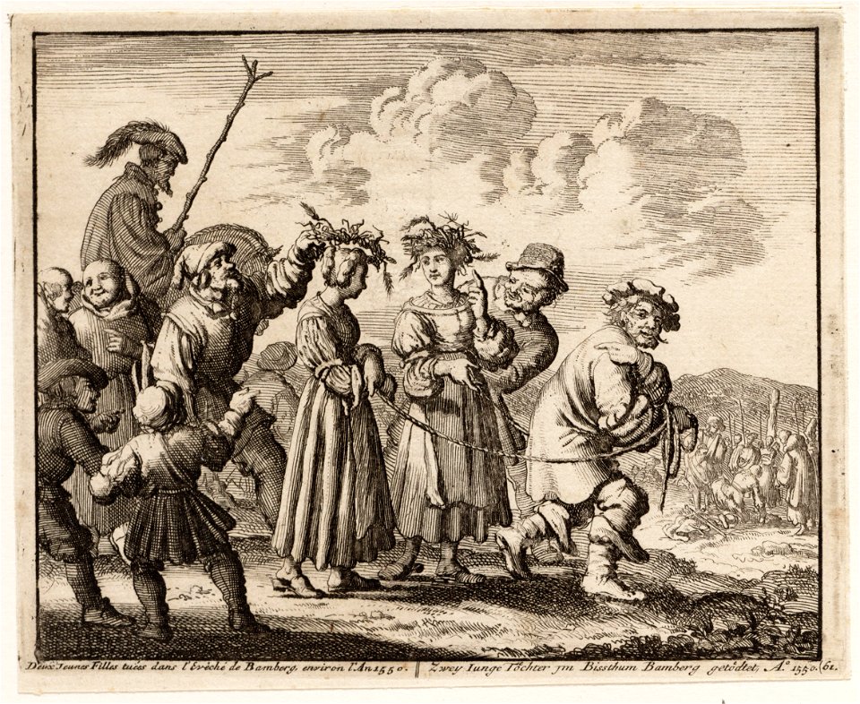 2 Meisjes in Bamberg worden naar de brandstapel gevoerd, objectnr A 41904