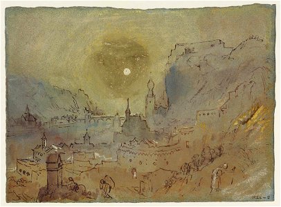 2. Dinant from the South-East - Evening, c. 1839
