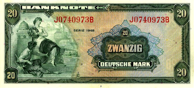 20 DM Serie1 Ausgabe1 Vorderseite