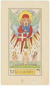 20 Le Jugement, Oswald Wirth Tarot Deck 1889 BnF