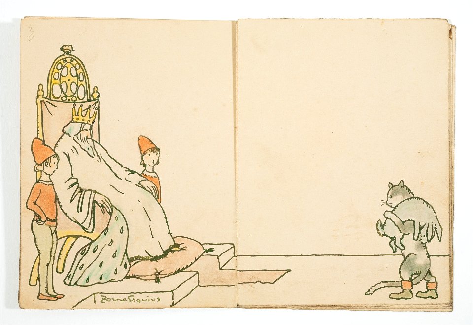 20. b. Maqueta original dels Contes de Perrault, 1918. Col·lecció particular