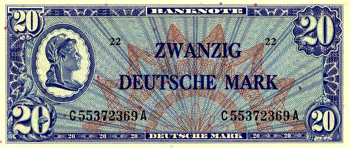 20 DM Serie1 Ausgabe2 Vorderseite