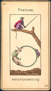 20 La Roue de Fortune - H. Pussey Grand Etteilla Tarot Deck