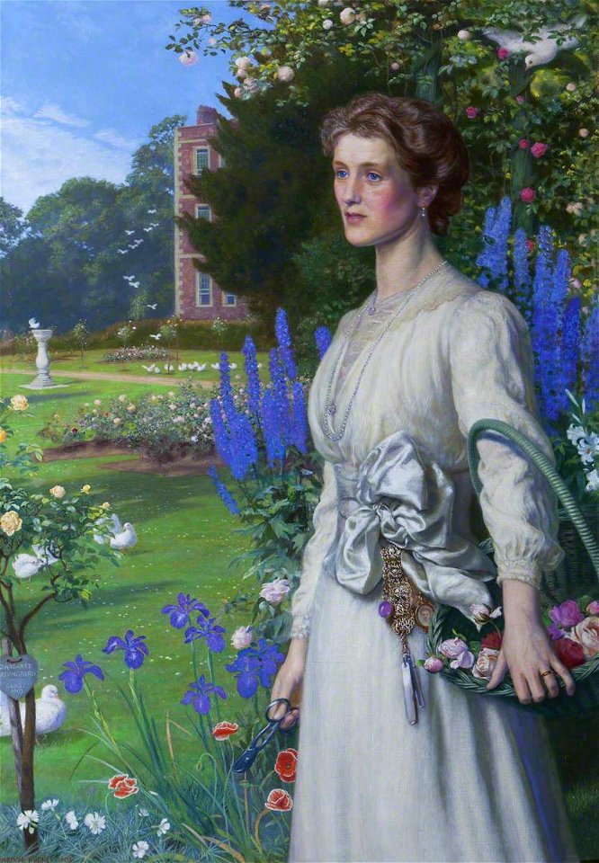 Arthur Hughes (1832-1915) - Margaret Lushington (d.1906), Mrs Stephen Langton Massingberd - 637629 - National Trust