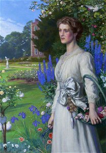 Arthur Hughes (1832-1915) - Margaret Lushington (d.1906), Mrs Stephen Langton Massingberd - 637629 - National Trust
